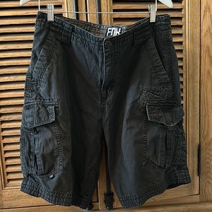 Fox Cargo Shorts size 34, black color